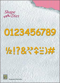Nellie's Choice Text Numerals Die SD038